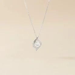 Collier Or Blanc Lydia Oxydes De Zirconium