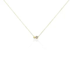 Collier Or Jaune Abijah Diamants