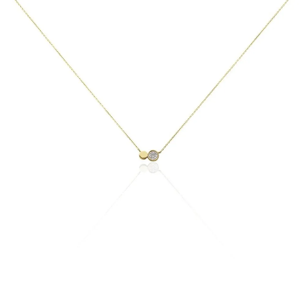 Collier Or Jaune Abijah Diamants