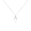 Collier Oran Or Blanc Diamant