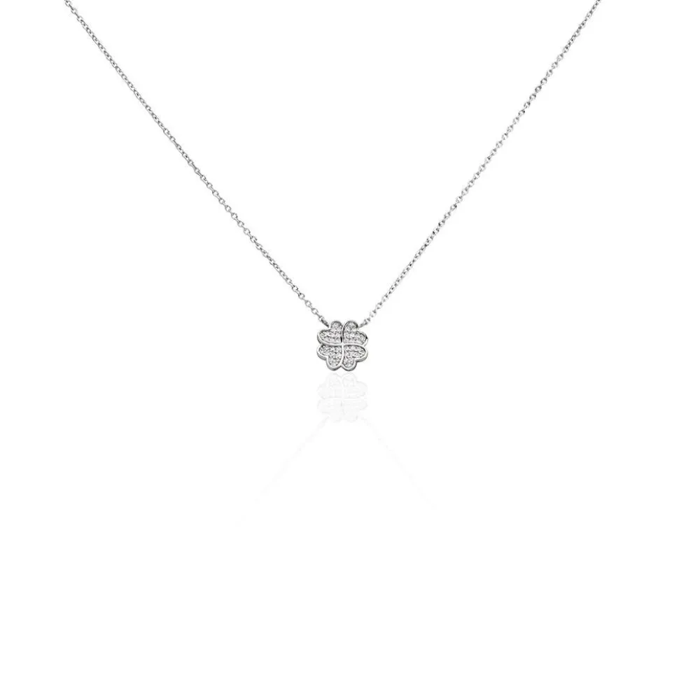 Collier Ottilie Argent Blanc Oxyde De Zirconium