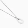 Collier Peer Argent Blanc Oxyde De Zirconium