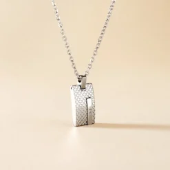 Collier Phebus Him Acier Blanc Diamant