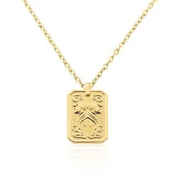 Collier Phebus Him Acier Jaune