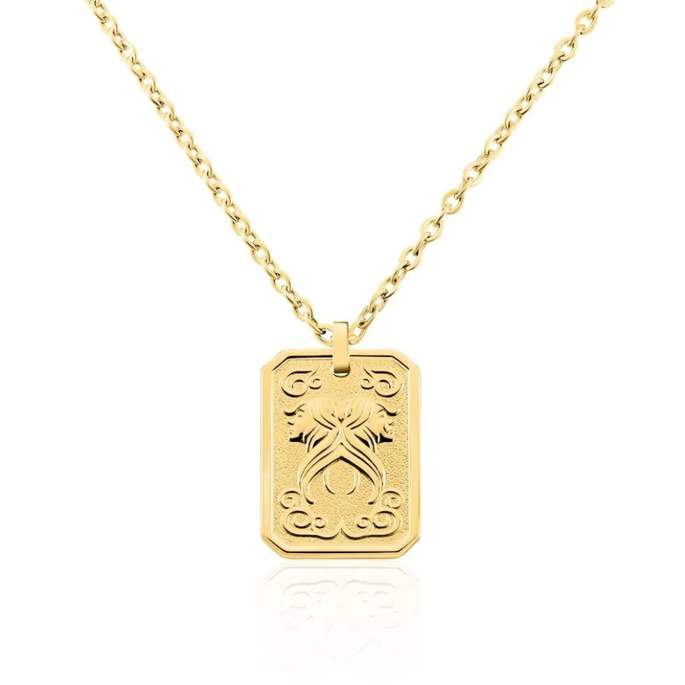 Collier Phebus Him Acier Jaune