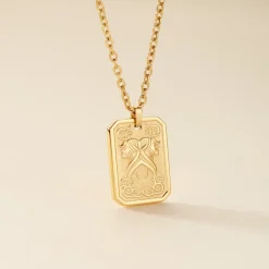 Collier Phebus Him Acier Jaune