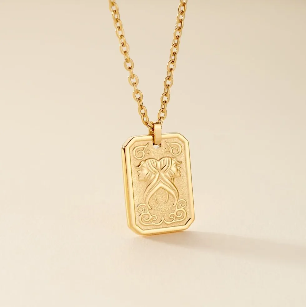Collier Phebus Him Acier Jaune