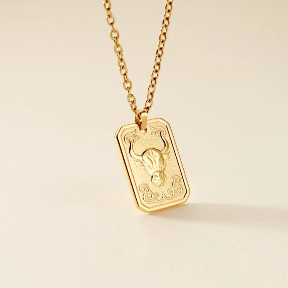 Collier Phebus Him Acier Jaune