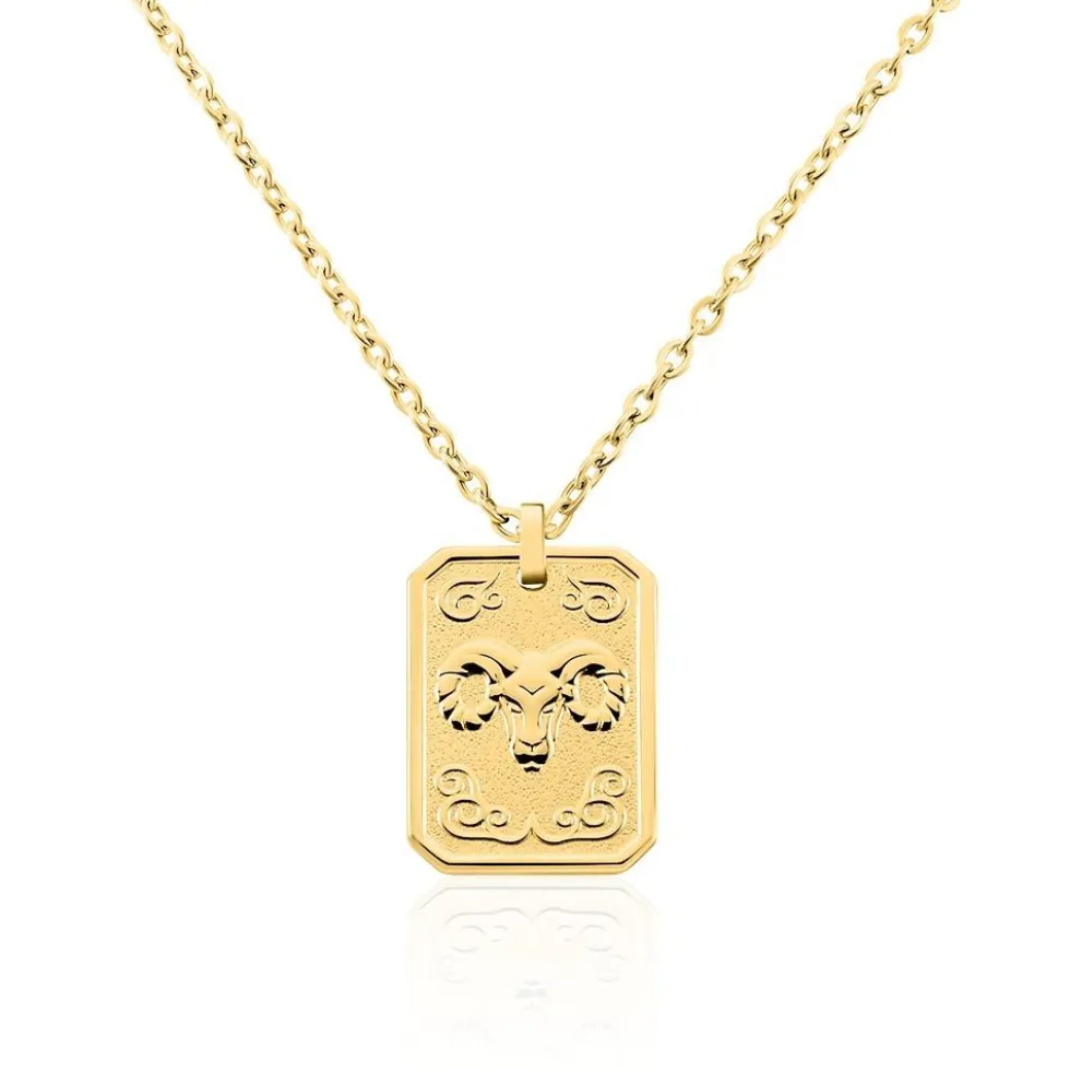 Collier Phebus Him Acier Jaune
