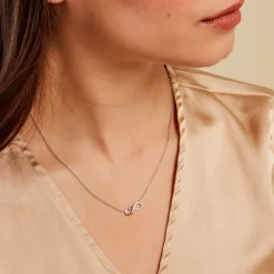 Collier Phedra Or Jaune Argent Blanc