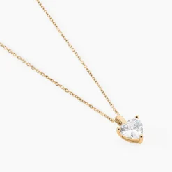 Collier Plaqué Or Caner Oxydes De Zirconium