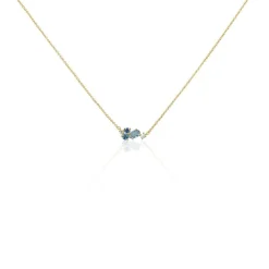 Collier Plaqué Or Era Pierre De Synthèse