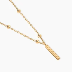 Collier Plaqué Or Jaune Lettra