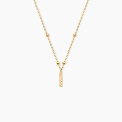 Collier Plaqué Or Jaune Lettra