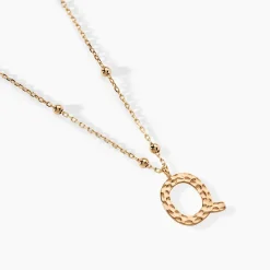 Collier Plaqué Or Jaune Lettra