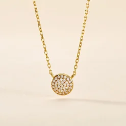 Collier Plaqué Or Larraso Oxydes De Zirconium