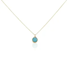 Collier Plaqué Or Neassa Amazonite