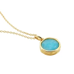 Collier Plaqué Or Neassa Amazonite