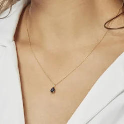 Collier Pluie D'Eclat Or Jaune Saphir
