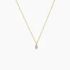 Collier Poem Argent Jaune Topaze Oxyde De Zirconium