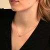 Collier Poem Argent Jaune Péridot