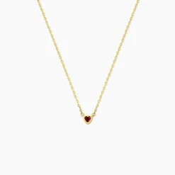 Collier Poem Argent Jaune Tourmaline