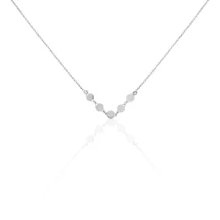 Collier Poenui Argent Blanc