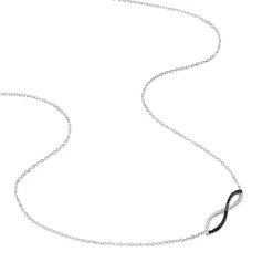 Collier Prudentia Argent Blanc Oxyde De Zirconium