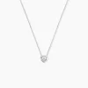 Collier Purete Or Blanc Diamant