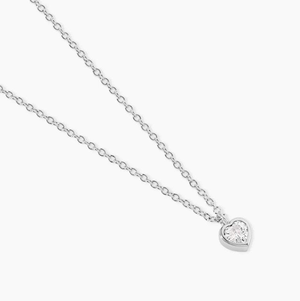 Collier Querida Argent Blanc Oxyde De Zirconium