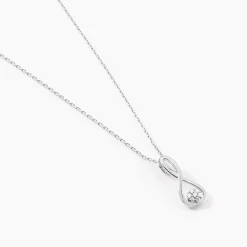 Collier Shaeen Or Blanc Diamant