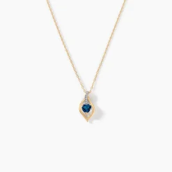 Collier Silucia Or Jaune Topaze Oxyde De Zirconium