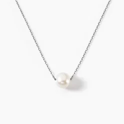 Collier Sissy Or Blanc Perle De Culture