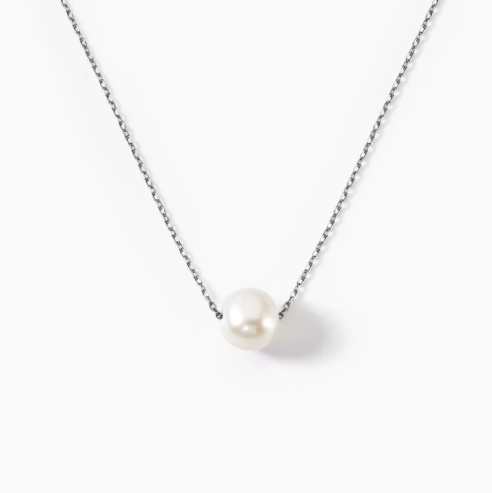 Collier Sissy Or Blanc Perle De Culture