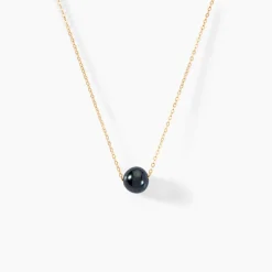 Collier Sissy Or Jaune Perle De Culture