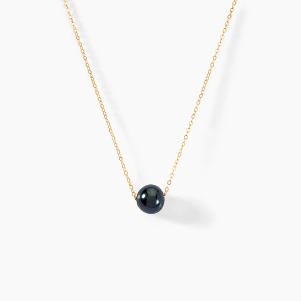 Collier Sissy Or Jaune Perle De Culture