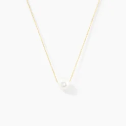 Collier Sissy Or Jaune Perle De Culture