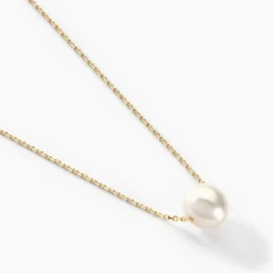 Collier Sissy Or Jaune Perle De Culture