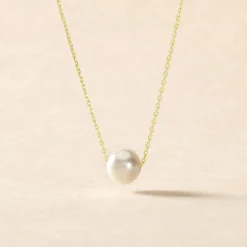 Collier Sissy Or Jaune Perle De Culture