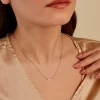 Collier Soana Or Jaune Argent Blanc Oxyde De Zirconium