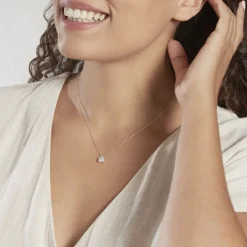 Collier Solitaire Argent Lylwenn