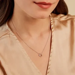 Collier Sorya Or Jaune Argent Blanc Oxyde De Zirconium