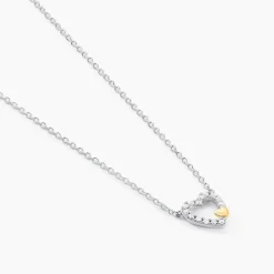 Collier Sorya Or Jaune Argent Blanc Oxyde De Zirconium