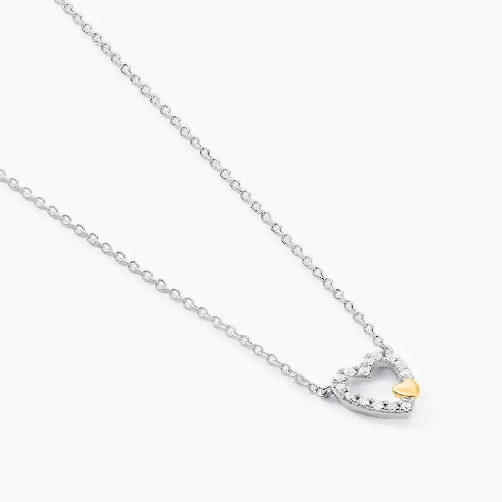 Collier Sorya Or Jaune Argent Blanc Oxyde De Zirconium