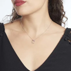 Collier Spirit Argent Blanc Oxyde De Zirconium