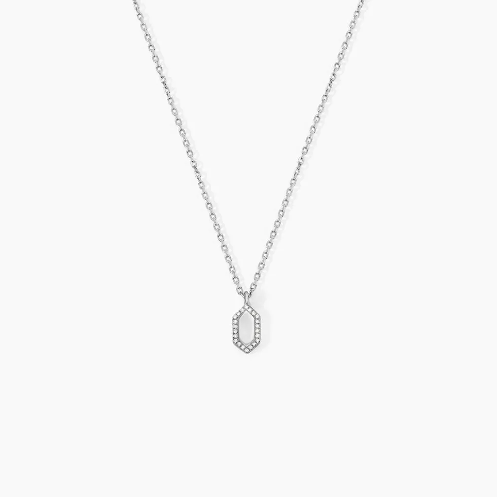 Collier Stellie Argent Blanc Oxyde De Zirconium