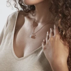 Collier Sylla Argent Blanc Oxyde De Zirconium