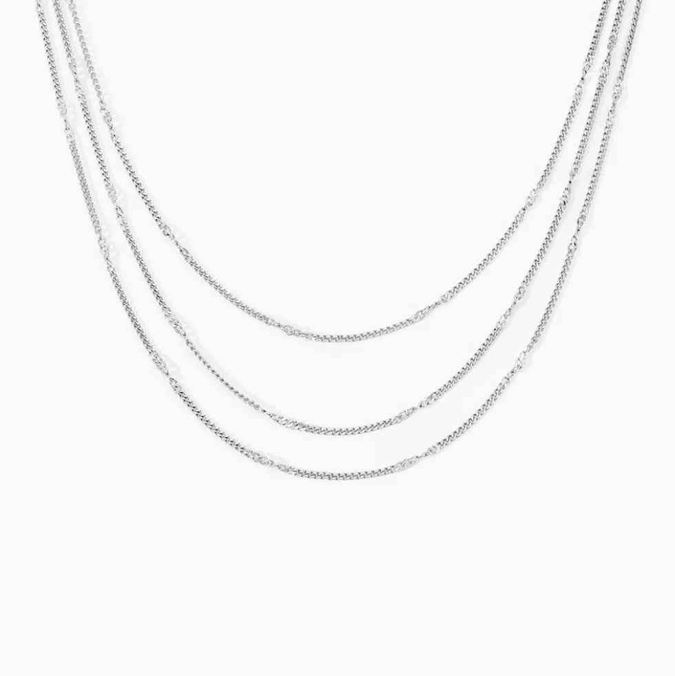 Collier Tango Argent Blanc