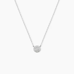 Collier Teani Or Blanc Diamant