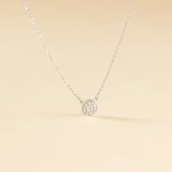 Collier Teani Or Blanc Diamant